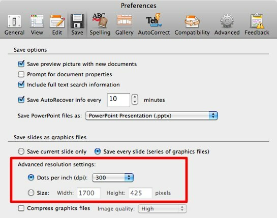 PowerPoint 06b Tercihlerini Kullanarak Web Sitesi Başlık Resmi Oluşturma