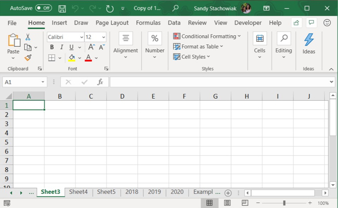 Excel Kaydırma Sekmesi Noktaları