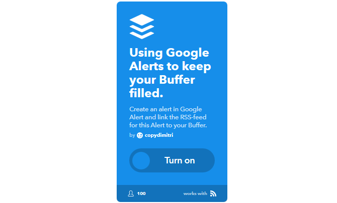 Ultimate IFTTT Kılavuzu: Web'in En Güçlü Aracını Pro 22IFTTT Gibi Kullanın GoogleAlertsToBuffer