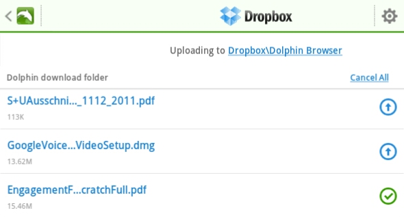 android için dropbox uygulaması