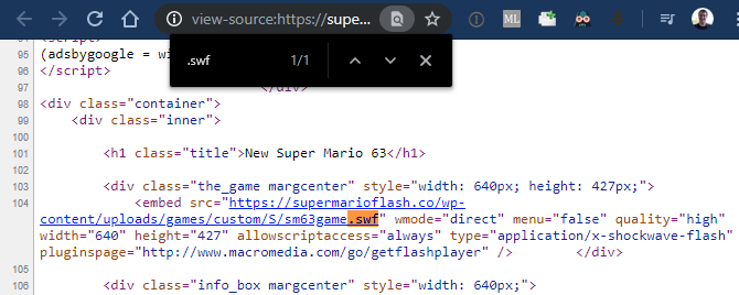 Chrome Sayfada SWF Dosyasını Bul