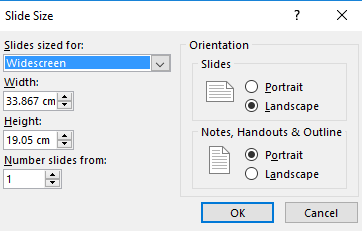 PowerPoint powerpoint size özel slaytlarınızın boyutunu değiştirme