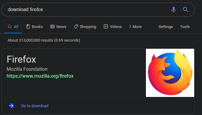 Google İndir Firefox Bağlantısı