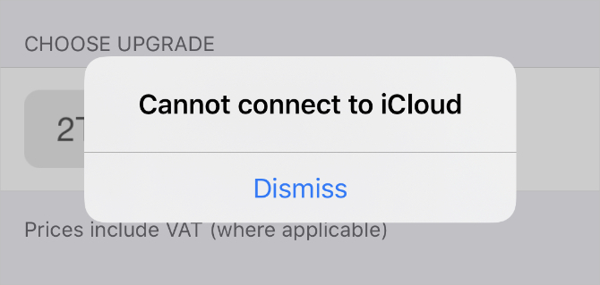 İCloud iPhone uyarısına bağlanamıyor