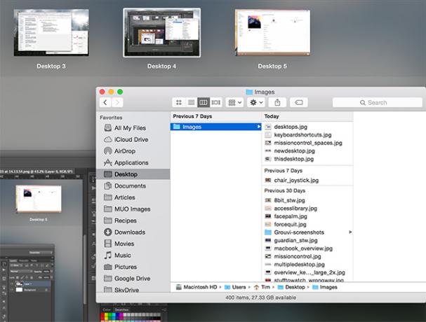 Mac OS X hızlı görüntüleme hızında Birden Çok Masaüstü Nasıl Kullanılır