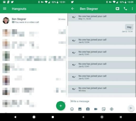 Android'de Google Hangout'ları kullanma