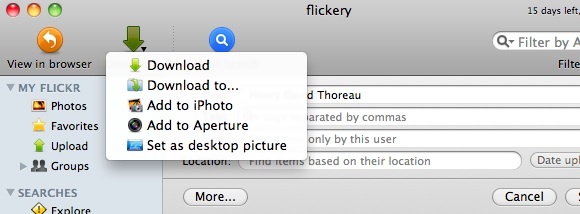 Mac'inizden Flickr Hesabına Tam Erişim [MakeUseOf Giveaway] flickerydownload