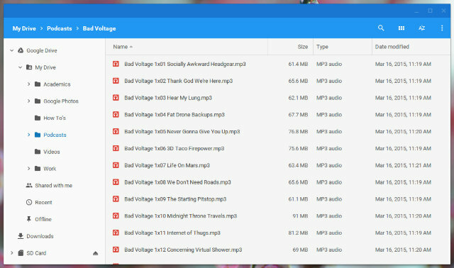 ChromebookAndroid Google-Drive-Files