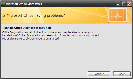 MS Office Diagnostics 2 ilk penceresinde Microsoft Office Sorunları Nasıl Onarılır