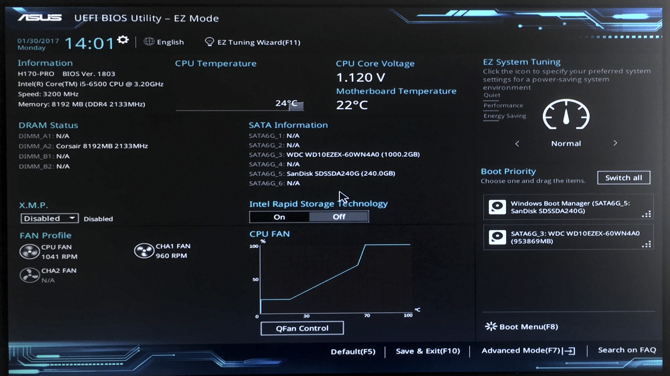 Kendi PC'nizi Oluşturma asus uefi bios