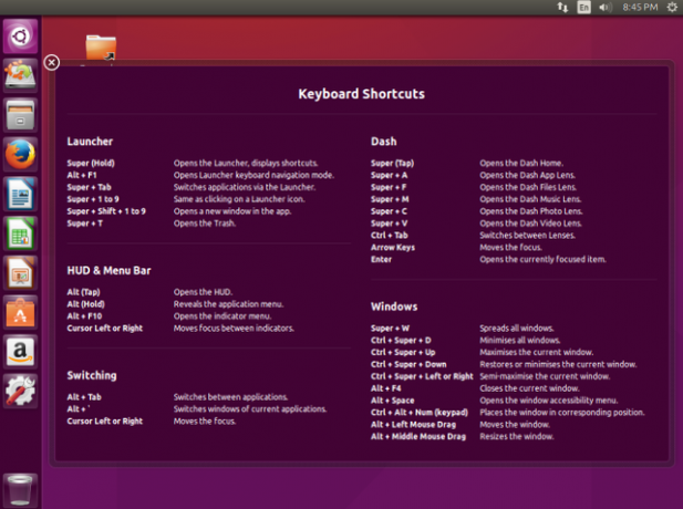 LinuxShortcuts-Birlik-Kısayollar