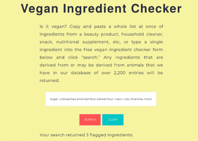 İçerik listesinin vegan olup olmadığını kontrol etmek için Double Check Vegan'ı kullanın