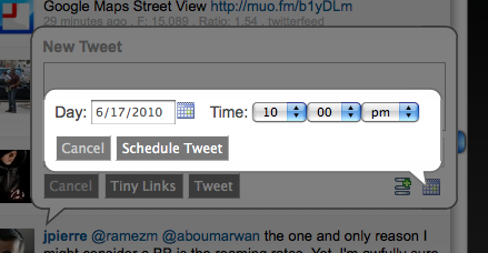 Pluggio - Netbook Kullanıcıları İçin Harika Bir Çevrimiçi Twitter İstemcisi Schedule2
