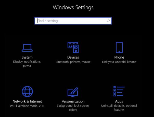 bilgisayar bakımı - Windows 10 Ayarlar Paneli