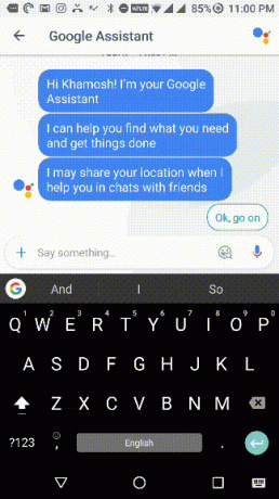 Gboard GIF gönderme