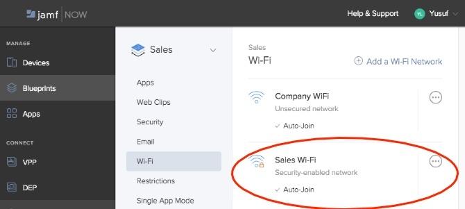 jamf şimdi wifi ağ yönetimini devreye alıyor