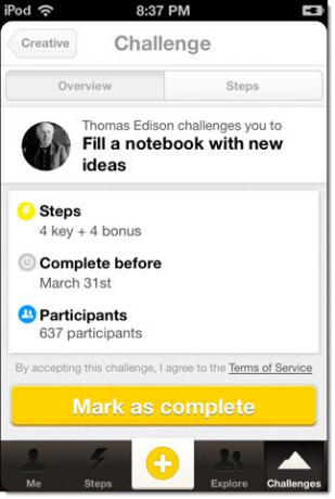 Everest'te [iOS] Küçük Artımlara Atarak Hayat Hedeflerinizi Görünür Tutun