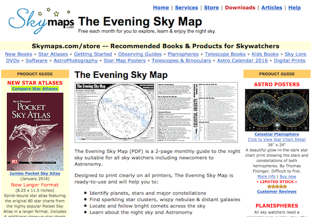 Gece gök astronomi-akşam-sky-map