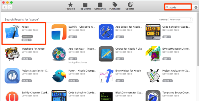 giriş macports xcode appstore