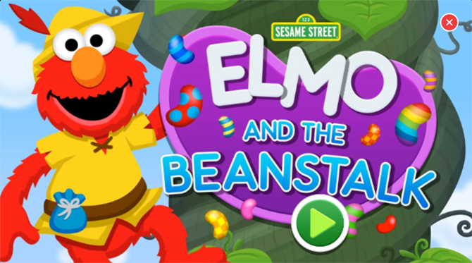 çocuklar için iphone eğitim uygulamaları - Elmo ve Beanstalk iOS