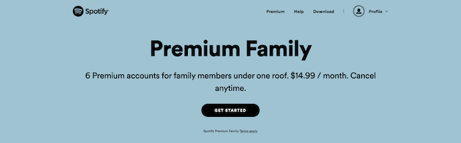 Spotify Premium Ailesi