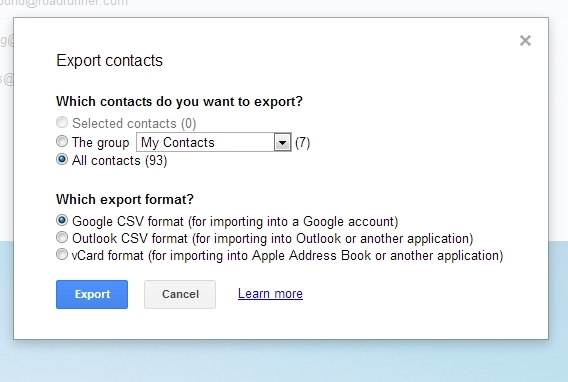 CSV-gmail-ihracat