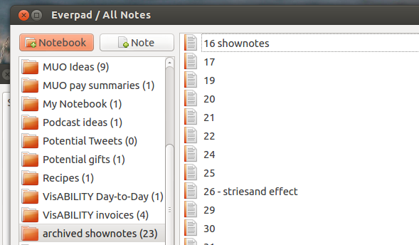 Everpad: Ubuntu İçin En İyi Evernote İstemcisi [Linux] everpad notları