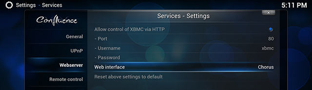 xbmc-koro-settings