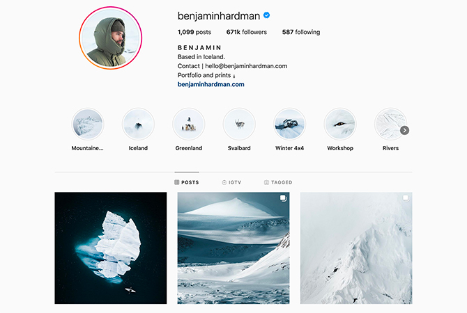 Blue Instagram Themes Instagram Hesabındaki Resim ve Videoları benjaminhardman