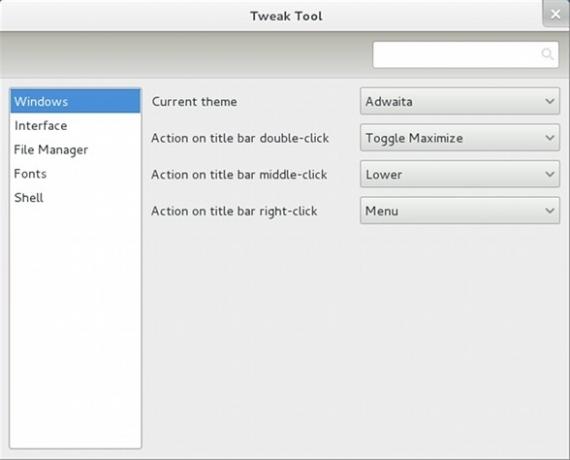 gnome tweak aracı