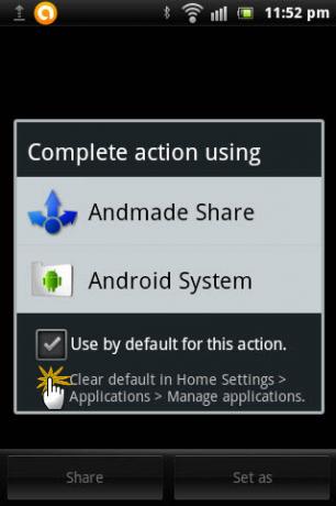 Andmade Share, Paylaşma şeklinizi geliştirir ve size birden fazla paylaşım seçeneği sunar [Android 2.1+] Andmade02