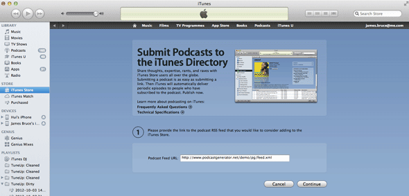 itunes'ta podcast yayınla