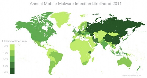 Android Kullanıcıları 2011'de Kötü Amaçlı Yazılımlara Karşı 1 Milyon Kaybetti [Haberler] androidenfeksiyon oranı