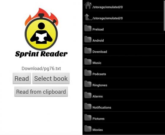 sprint okuyucu başlangıcı