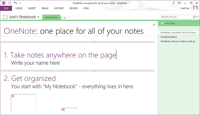 Onenote-genel bakış