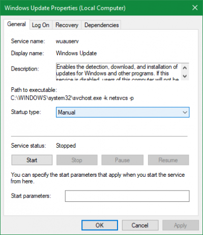 Windows Update Hizmeti Özellikleri