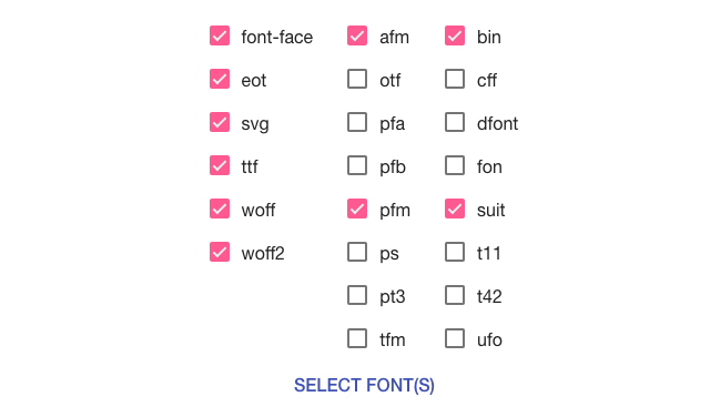 Online font-dönüştürücü