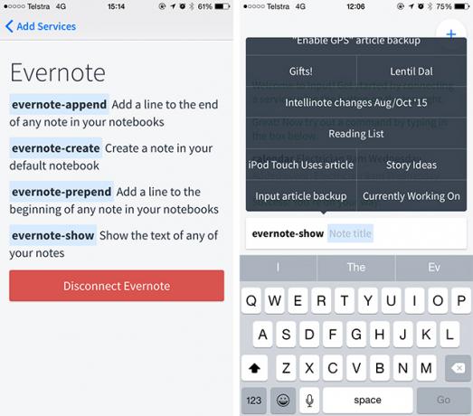 Giriş, Evernote, Gmail ve Daha Fazlası için bir iPhone Komut Satırıdır