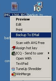 Dosyaları Tek Tıklamayla E-postaya Yedekleyin backuptoemailmain27042008