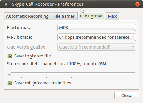 Skype Çağrı Kaydedici Linux Ayarları