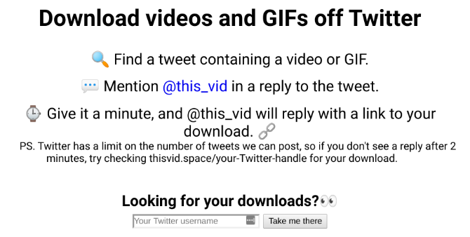 @This_Vid, Twitter'da video indirmenin en kolay yoludur
