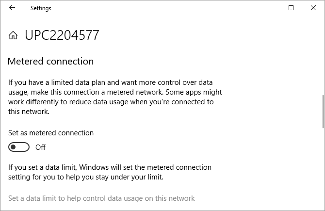 Windows 10 Home'da ölçülü bir Wi-Fi veya Ethernet bağlantısı nasıl ayarlanır.