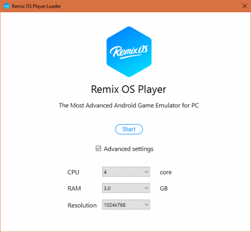 Remix OS Player İlk Çalıştırma Yapılandırması