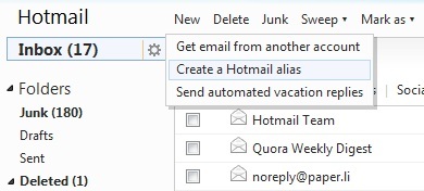 Hotmail Gelen Kutunuzun Tamamen Revizyonunu Kolayca Yapın ve 14 Takma Ad Kullanın