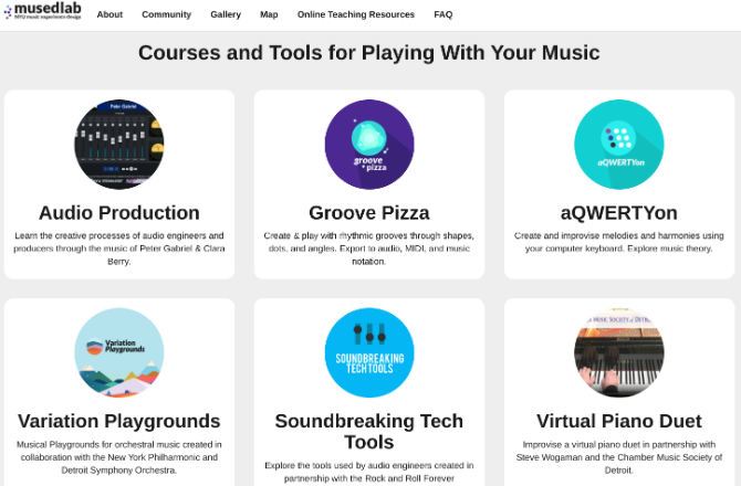 NYU'dan MusEDLab, Peter Gabriel'in müziğini kullanan Play With Your Music mini sitesiyle size çevrimiçi olarak nasıl ücretsiz şarkı üreteceğinizi öğretiyor. 
