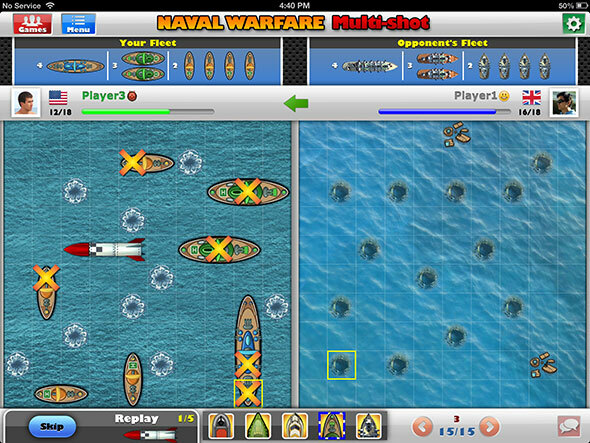 İOS için Naval Warfare Multi-Shot Mobil Nesil için Savaş Gemileri nw ipad2