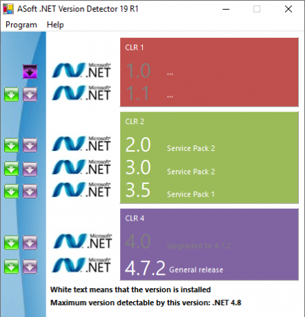 asoft net framework sürüm dedektörleri