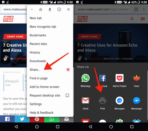 Android için Chrome'da web sayfasını PDF'ye dönüştür 3