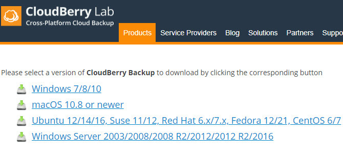 CloudBerry Backup, Windows, Mac ve Linux 01 CloudBerry Backup Platformlarındaki Dosyaları Korur