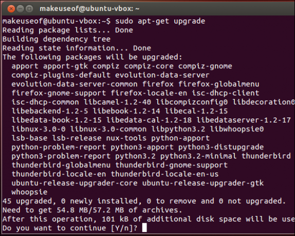 ubuntu'yu güncelleme